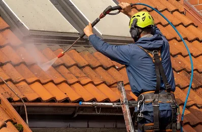 Démoussage et hydrofuge de toiture à Menditte